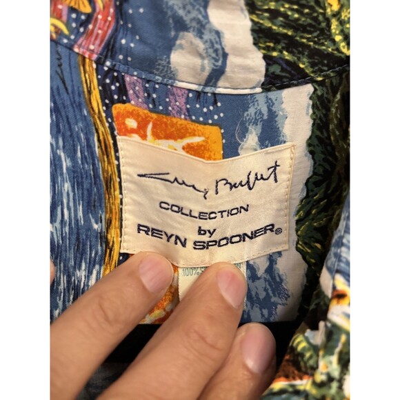 Vintage Reyn Spooner Hawaiian Shirt Mens XL Jimmy Buffet Margaritaville 80s - Picture 4 of 10